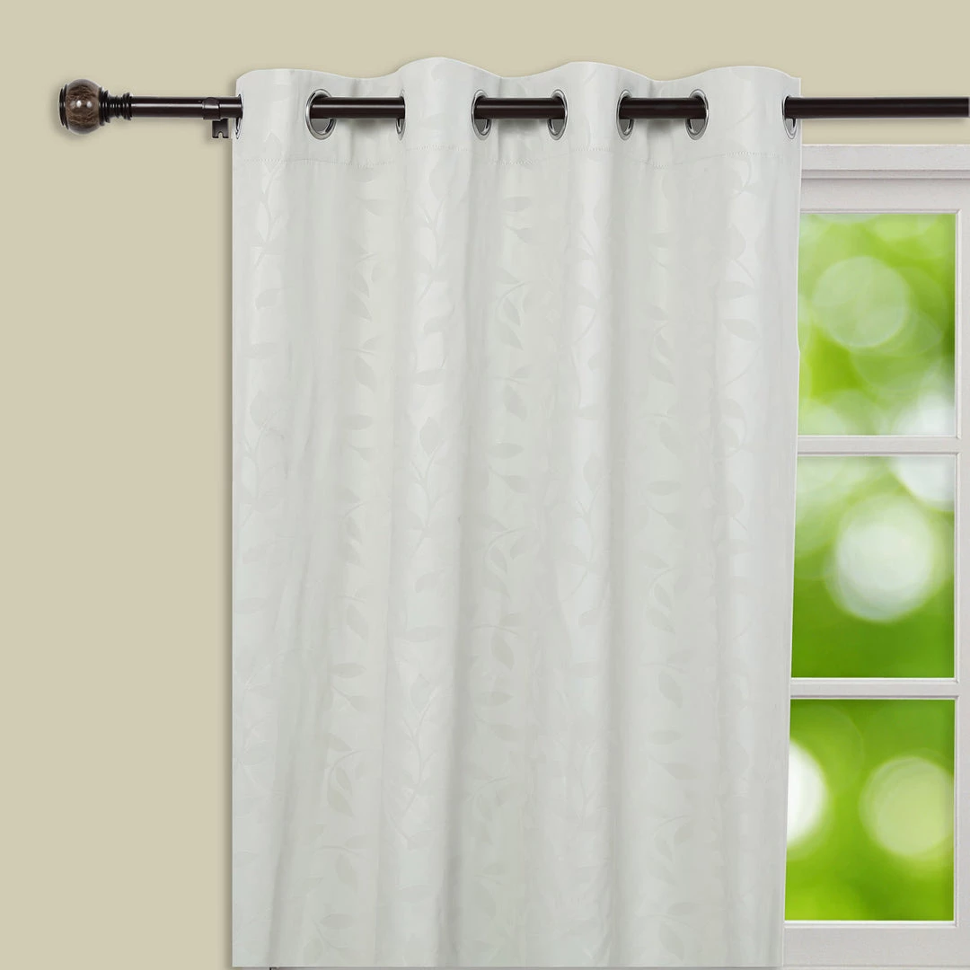HIER_3160 42"-126" Adjustable Curtain Rod Set, Chocolate Brown, Marble Finials Home Décor 2 HIER_3160 42"-126" Adjustable Curtain Rod Set, Chocolate Brown, Marble Finials Home Décor