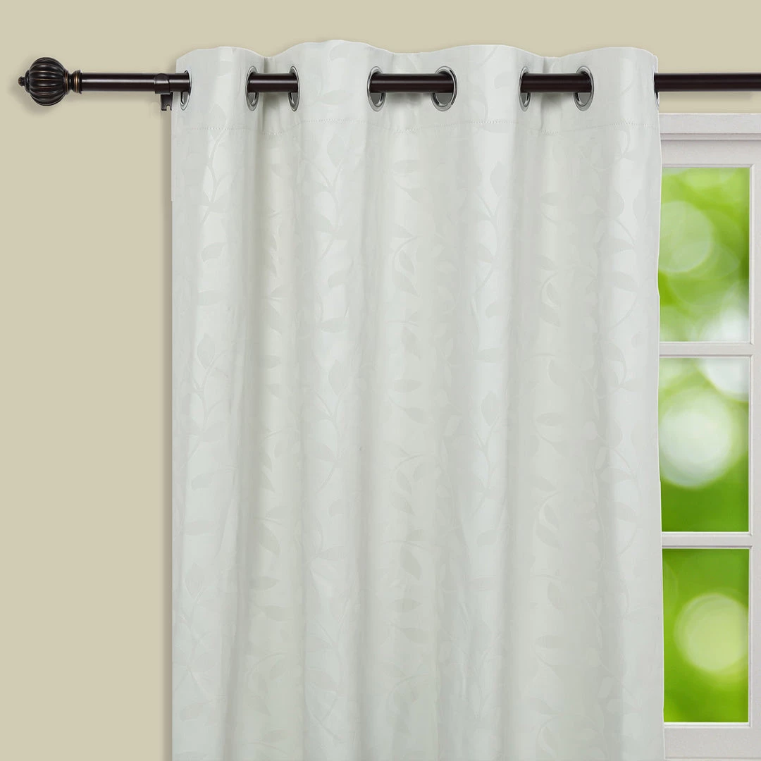 HIER_3160 42"-126" Adjustable Curtain Rod Set, Gold Brown, Pumpkin Finials 6 HIER_3160 42"-126" Adjustable Curtain Rod Set, Gold Brown, Pumpkin Finials