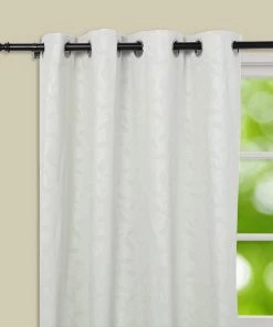 HIER_3160 42"-126" Adjustable Curtain Rod Set, Black, Teardrop Finials