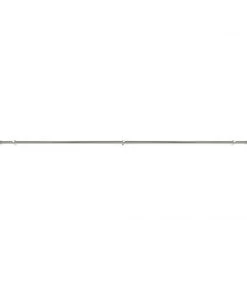 HIER_3160 42"-126" Adjustable Metal Curtain Rod Set, Silver, Prism Cut Crystal Finials 21 HIER_3160 42