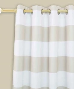 HIER_3160 42"-126" Adjustable Metal Curtain Rod Set, Gold, Acrylic Designer Finials 19 HIER_3160 42