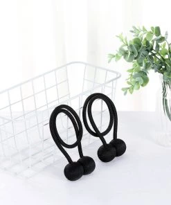 HIER_3130 Home Décor 2 Pack | Black Magnetic Curtain Tie Backs For Window Drapes And Backdrop Panels 20 HIER_3130 Home Décor 2 Pack | Black Magnetic Curtain Tie Backs For Window Drapes And Backdrop Panels