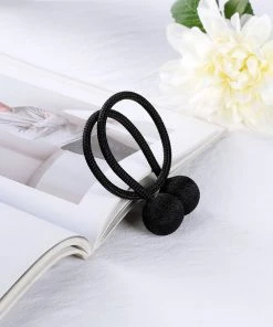 HIER_3130 Home Décor 2 Pack | Black Magnetic Curtain Tie Backs For Window Drapes And Backdrop Panels