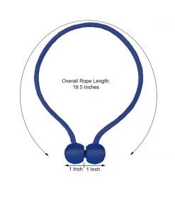HIER_3130 2 Pack | Royal Blue Magnetic Curtain Tie Backs For Window Drapes & Backdrop Panels Wall & Hanging Décor 15 HIER_3130 2 Pack | Royal Blue Magnetic Curtain Tie Backs For Window Drapes & Backdrop Panels Wall & Hanging Décor