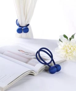 HIER_3130 2 Pack | Royal Blue Magnetic Curtain Tie Backs For Window Drapes & Backdrop Panels Wall & Hanging Décor 21 HIER_3130 2 Pack | Royal Blue Magnetic Curtain Tie Backs For Window Drapes & Backdrop Panels Wall & Hanging Décor