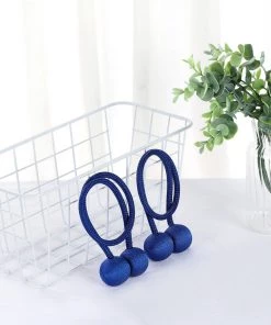 HIER_3130 2 Pack | Royal Blue Magnetic Curtain Tie Backs For Window Drapes & Backdrop Panels Wall & Hanging Décor 20 HIER_3130 2 Pack | Royal Blue Magnetic Curtain Tie Backs For Window Drapes & Backdrop Panels Wall & Hanging Décor