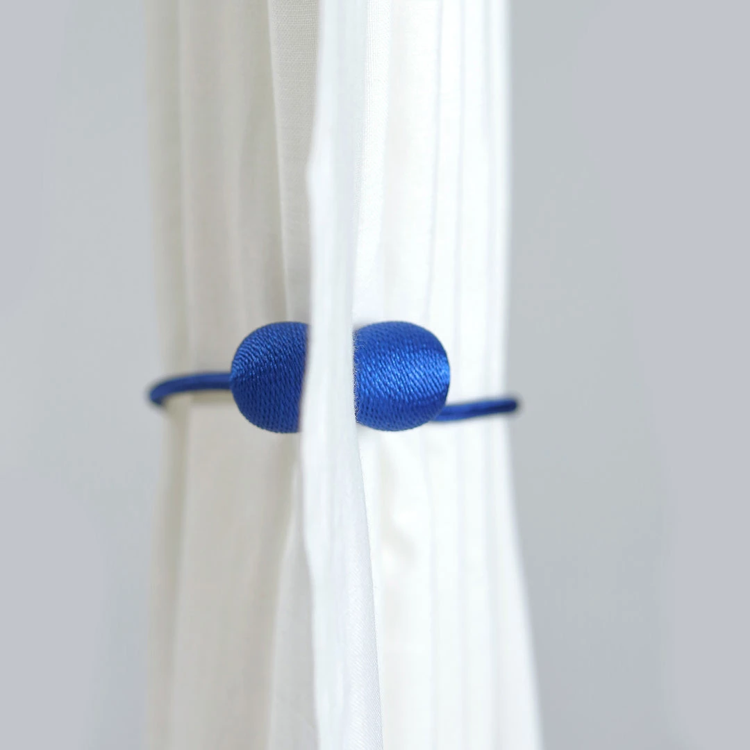 HIER_3130 2 Pack | Royal Blue Magnetic Curtain Tie Backs For Window Drapes & Backdrop Panels Wall & Hanging Décor 7 HIER_3130 2 Pack | Royal Blue Magnetic Curtain Tie Backs For Window Drapes & Backdrop Panels Wall & Hanging Décor