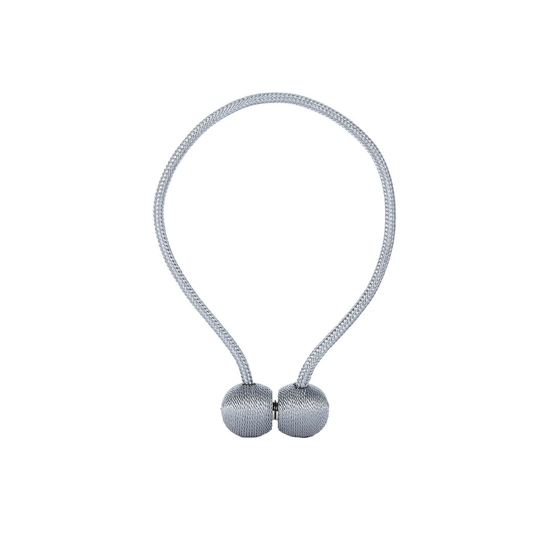 HIER_3130 2 Pack | Silver Magnetic Curtain Tie Backs For Window Drapes And Backdrop Panels Home Décor 13 HIER_3130 2 Pack | Silver Magnetic Curtain Tie Backs For Window Drapes And Backdrop Panels Home Décor