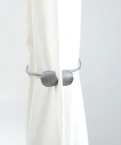 HIER_3130 2 Pack | Silver Magnetic Curtain Tie Backs For Window Drapes And Backdrop Panels Home Décor 21 HIER_3130 2 Pack | Silver Magnetic Curtain Tie Backs For Window Drapes And Backdrop Panels Home Décor