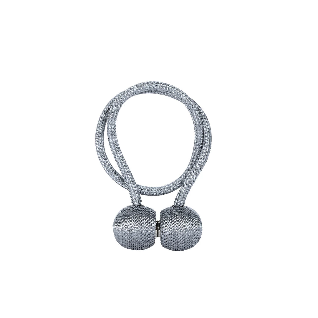 HIER_3130 2 Pack | Silver Magnetic Curtain Tie Backs For Window Drapes And Backdrop Panels Home Décor 12 HIER_3130 2 Pack | Silver Magnetic Curtain Tie Backs For Window Drapes And Backdrop Panels Home Décor