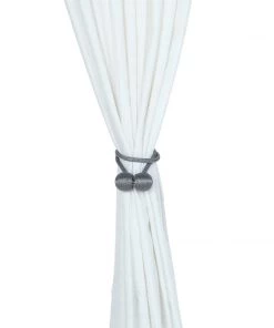 HIER_3130 2 Pack | Silver Magnetic Curtain Tie Backs For Window Drapes And Backdrop Panels Home Décor 22 HIER_3130 2 Pack | Silver Magnetic Curtain Tie Backs For Window Drapes And Backdrop Panels Home Décor