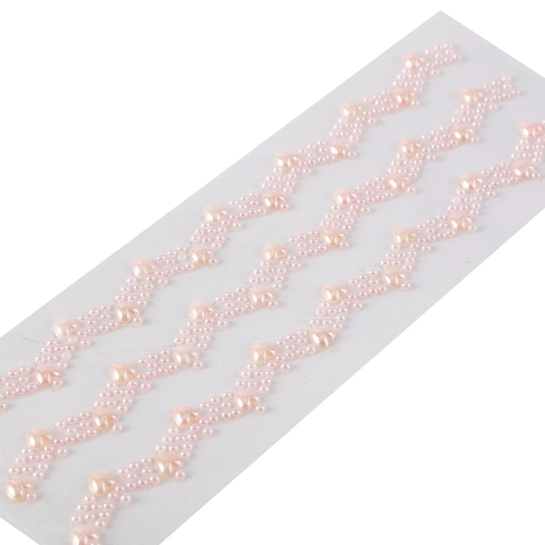 HIER_5150 Blush/Rose Gold Self Adhesive Rhinestone DIY Craft Gem Stickers, Heart Pearl Trims Tabletop Decor 1 HIER_5150 Blush/Rose Gold Self Adhesive Rhinestone DIY Craft Gem Stickers, Heart Pearl Trims Tabletop Decor