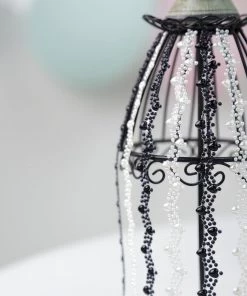 HIER_5150 Black Self Adhesive Rhinestone DIY Craft Gem Stickers, Heart Pearl Trims Tabletop Decor