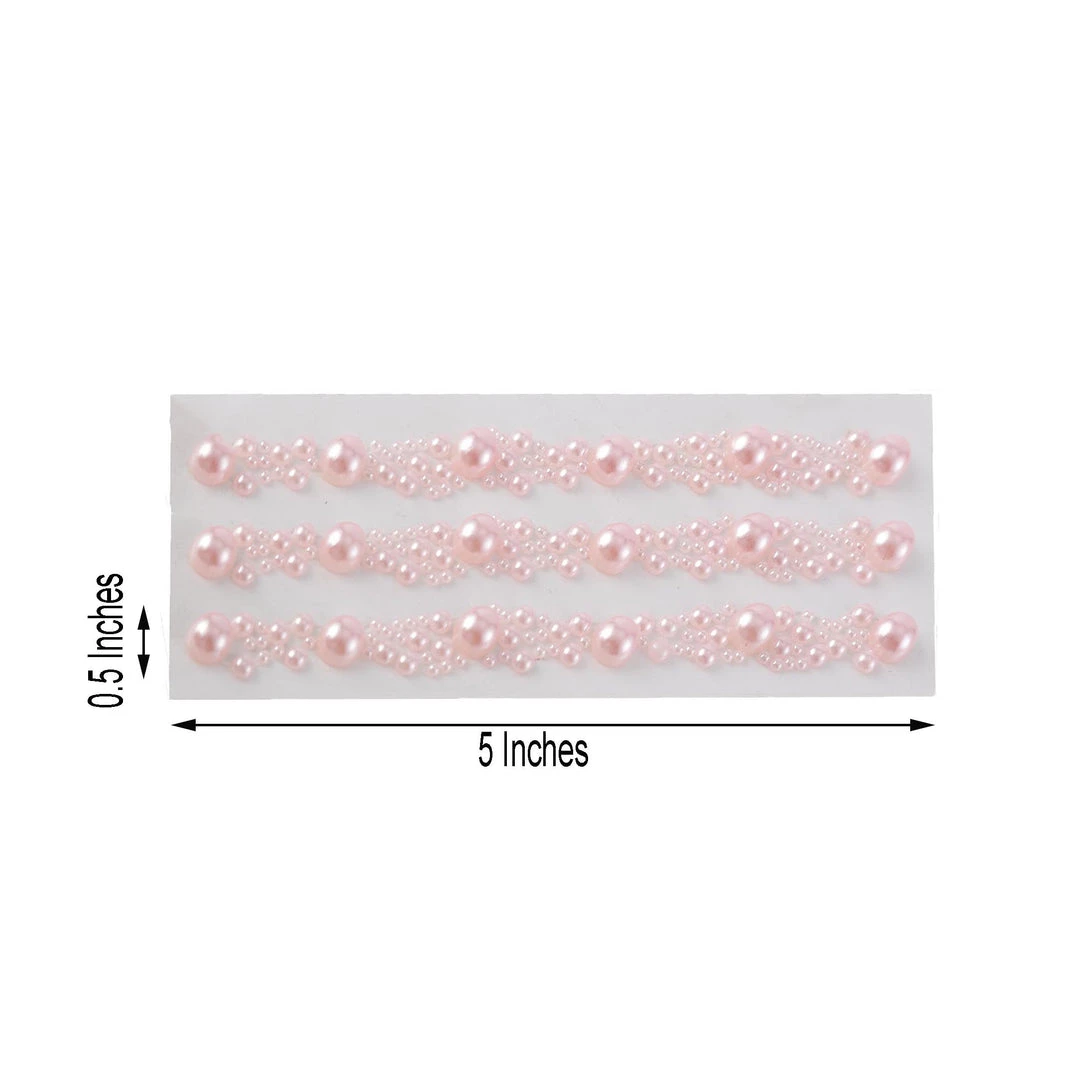 HIER_5150 Blush/Rose Gold Self Adhesive Pearl Rhinestone Stickers, DIY Craft Peel & Stick Gem Stickers 3 HIER_5150 Blush/Rose Gold Self Adhesive Pearl Rhinestone Stickers, DIY Craft Peel & Stick Gem Stickers