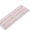 HIER_5150 Blush/Rose Gold Self Adhesive Pearl Rhinestone Stickers, DIY Craft Peel & Stick Gem Stickers