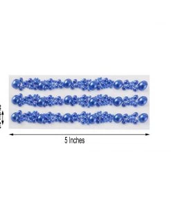 HIER_5150 Royal Blue Self Adhesive Pearl Rhinestone Stickers, DIY Craft Peel & Stick Gem Stickers