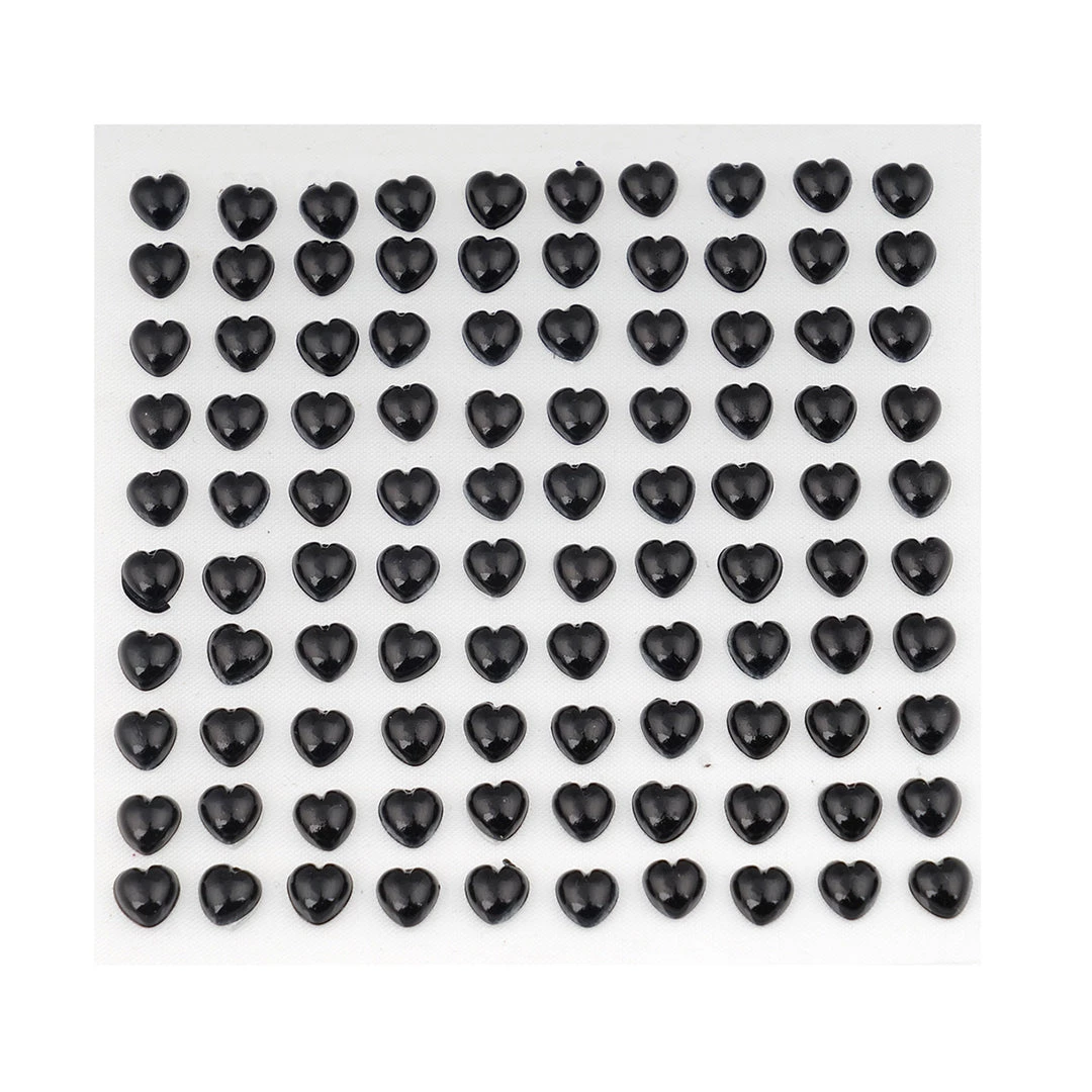 HIER_5150 Chargers & Centerpieces 600 Pcs | Black Self Adhesive Diamond Rhinestone Heart Shaped DIY Stickers 3 HIER_5150 Chargers & Centerpieces 600 Pcs | Black Self Adhesive Diamond Rhinestone Heart Shaped DIY Stickers