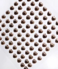 HIER_5150 600 Pcs | Chocolate Heart Diamond Rhinestone DIY Stickers