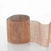 HIER_5170 5"x10 Yards Shiny Champagne Diamond Rhinestone Ribbon Wrap Roll, DIY Craft Decor Chargers & Centerpieces