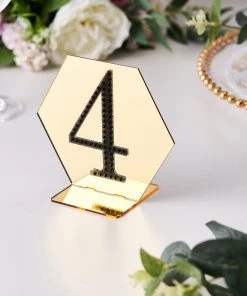 HIER_5150 4" Black Decorative Rhinestone Number Stickers DIY Crafts - 4