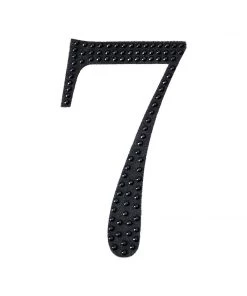 HIER_5150 4" Black Decorative Rhinestone Number Stickers DIY Crafts - 7 Chargers & Centerpieces 19 HIER_5150 4