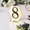 HIER_5150 4" Black Decorative Rhinestone Number Stickers DIY Crafts - 8 Chargers & Centerpieces