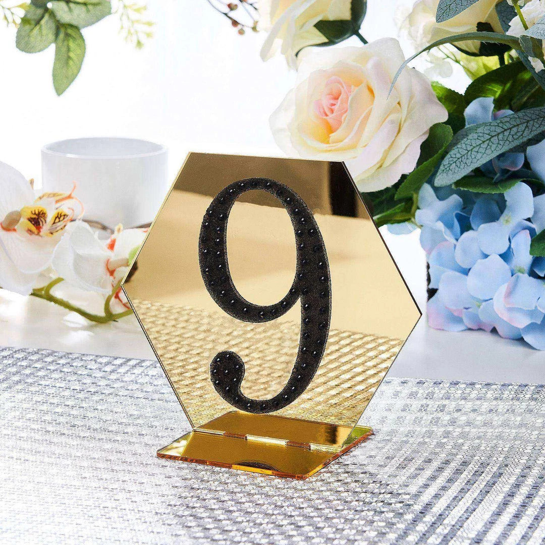 HIER_5150 Chargers & Centerpieces 4" Black Decorative Rhinestone Number Stickers DIY Crafts - 9 2 HIER_5150 Chargers & Centerpieces 4" Black Decorative Rhinestone Number Stickers DIY Crafts - 9