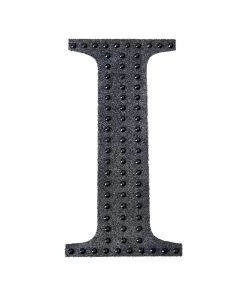 HIER_5150 4" Black Decorative Rhinestone Alphabet Letter Stickers DIY Crafts - I 15 HIER_5150 4