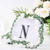 HIER_5150 4" Black Decorative Rhinestone Alphabet Letter Stickers DIY Crafts - N Chargers & Centerpieces