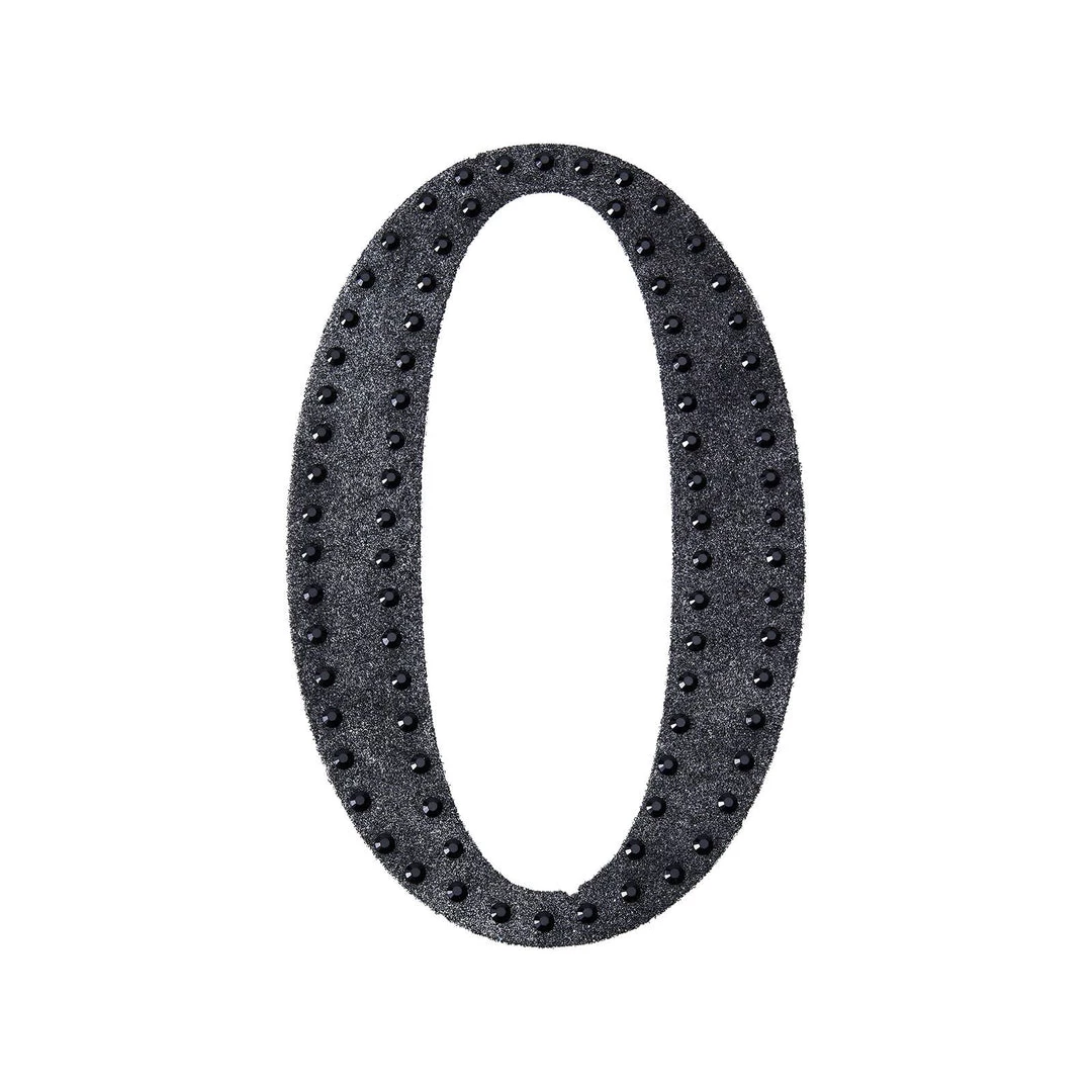 HIER_5150 4" Black Decorative Rhinestone Alphabet Letter Stickers DIY Crafts - O Chargers & Centerpieces 8 HIER_5150 4" Black Decorative Rhinestone Alphabet Letter Stickers DIY Crafts - O Chargers & Centerpieces