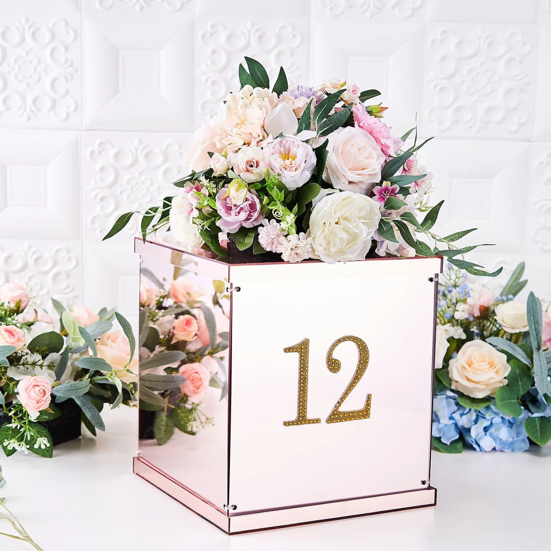 HIER_5150 4" Gold Decorative Rhinestone Number Stickers DIY Crafts - 4 Chargers & Centerpieces 7 HIER_5150 4" Gold Decorative Rhinestone Number Stickers DIY Crafts - 4 Chargers & Centerpieces