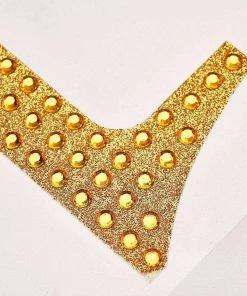 HIER_5150 4" Gold Decorative Rhinestone Number Stickers DIY Crafts - 5 17 HIER_5150 4