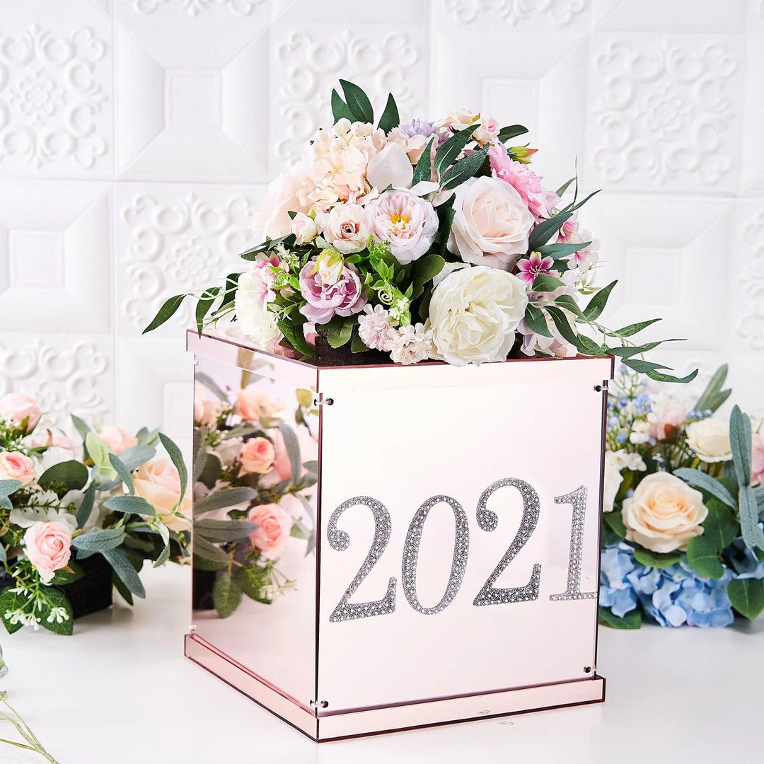 HIER_5150 4" Silver Decorative Rhinestone Number Stickers DIY Crafts - 5 Chargers & Centerpieces 6 HIER_5150 4" Silver Decorative Rhinestone Number Stickers DIY Crafts - 5 Chargers & Centerpieces