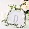 HIER_5150 Chargers & Centerpieces 4" Silver Decorative Rhinestone Alphabet Letter Stickers DIY Crafts - D