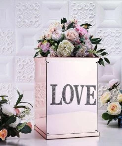 HIER_5150 4" Silver Decorative Rhinestone Alphabet Letter Stickers DIY Crafts - S Chargers & Centerpieces 15 HIER_5150 4