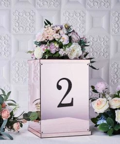 HIER_5150 Chargers & Centerpieces 6" Black Decorative Rhinestone Number Stickers DIY Crafts - 2