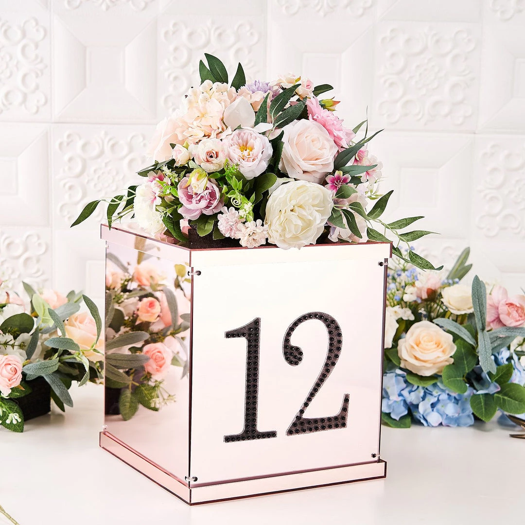 HIER_5150 Chargers & Centerpieces 6" Black Decorative Rhinestone Number Stickers DIY Crafts - 3 6 HIER_5150 Chargers & Centerpieces 6" Black Decorative Rhinestone Number Stickers DIY Crafts - 3