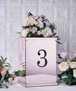 HIER_5150 Chargers & Centerpieces 6" Black Decorative Rhinestone Number Stickers DIY Crafts - 3