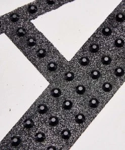HIER_5150 6" Black Decorative Rhinestone Alphabet Letter Stickers DIY Crafts - Y Chargers & Centerpieces 14 HIER_5150 6