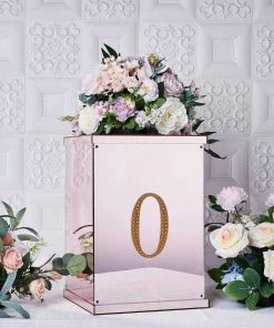 HIER_5150 6" Gold Decorative Rhinestone Number Stickers DIY Crafts - 0