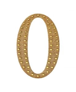 HIER_5150 6" Gold Decorative Rhinestone Alphabet Letter Stickers DIY Crafts - O Chargers & Centerpieces 17 HIER_5150 6