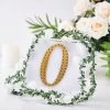 HIER_5150 6" Gold Decorative Rhinestone Alphabet Letter Stickers DIY Crafts - O Chargers & Centerpieces