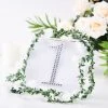 HIER_5150 6" Silver Decorative Rhinestone Number Stickers DIY Crafts - 1 Chargers & Centerpieces