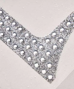 HIER_5150 6" Silver Decorative Rhinestone Number Stickers DIY Crafts - 4 15 HIER_5150 6
