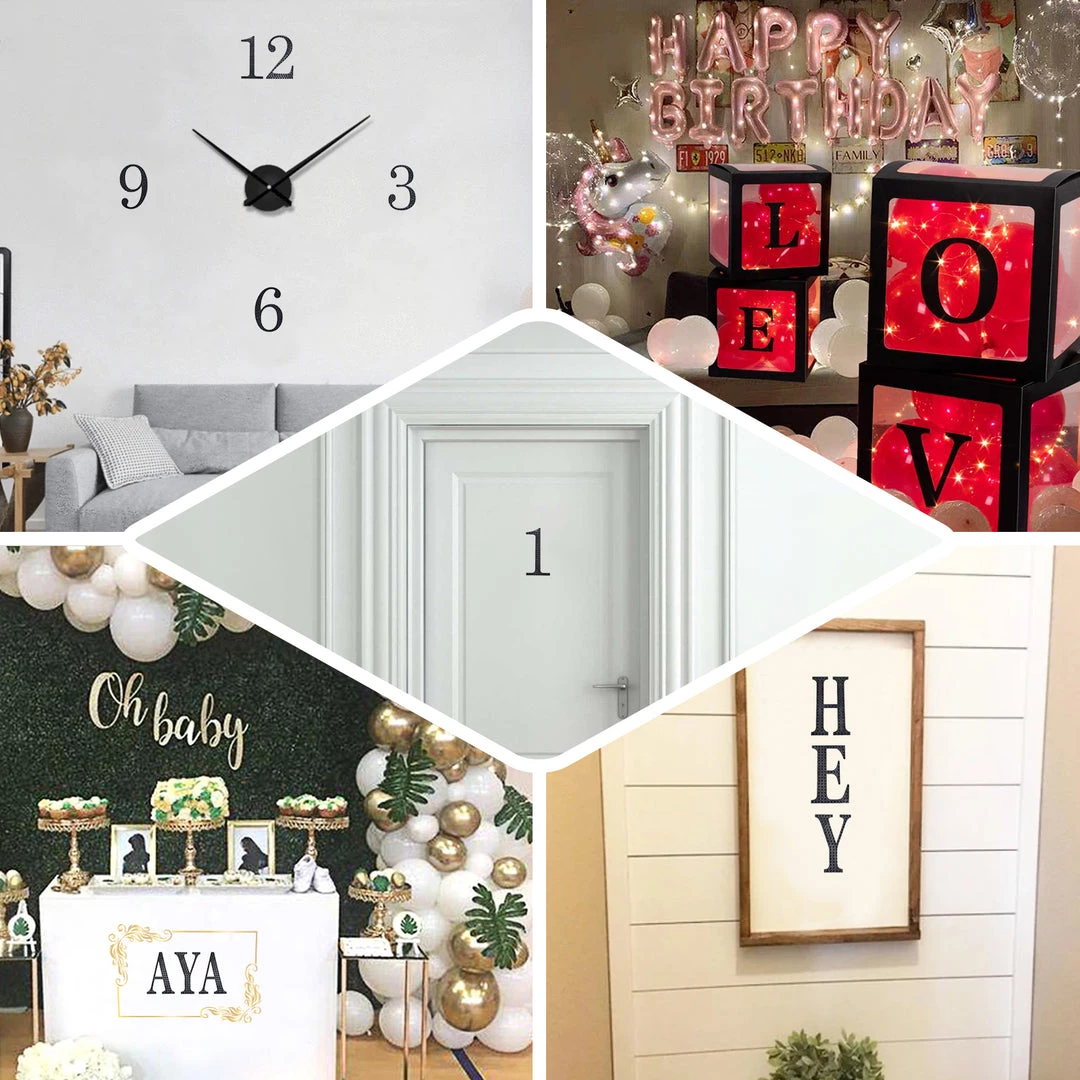 HIER_5150 Chargers & Centerpieces 8" Black Decorative Rhinestone Number Stickers DIY Crafts - 2 5 HIER_5150 Chargers & Centerpieces 8" Black Decorative Rhinestone Number Stickers DIY Crafts - 2