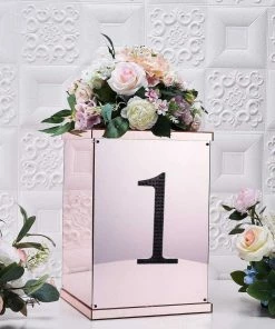 HIER_5150 Chargers & Centerpieces 8" Black Decorative Rhinestone Number Stickers DIY Crafts - 1 16 HIER_5150 Chargers & Centerpieces 8