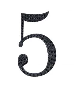 HIER_5150 8" Black Decorative Rhinestone Number Stickers DIY Crafts - 5 21 HIER_5150 8