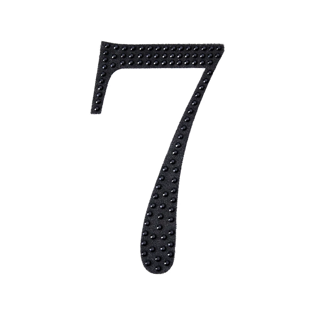 HIER_5150 8" Black Decorative Rhinestone Number Stickers DIY Crafts - 7 Chargers & Centerpieces 11 HIER_5150 8" Black Decorative Rhinestone Number Stickers DIY Crafts - 7 Chargers & Centerpieces