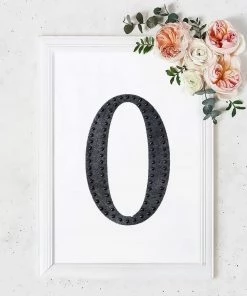 HIER_5150 Chargers & Centerpieces 8" Black Decorative Rhinestone Alphabet Letter Stickers DIY Crafts - O