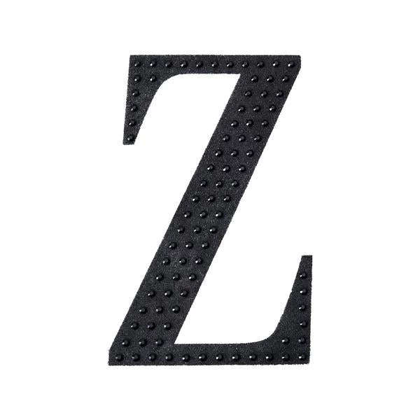 HIER_5150 8" Black Decorative Rhinestone Alphabet Letter Stickers DIY Crafts - Z Chargers & Centerpieces 11 HIER_5150 8" Black Decorative Rhinestone Alphabet Letter Stickers DIY Crafts - Z Chargers & Centerpieces